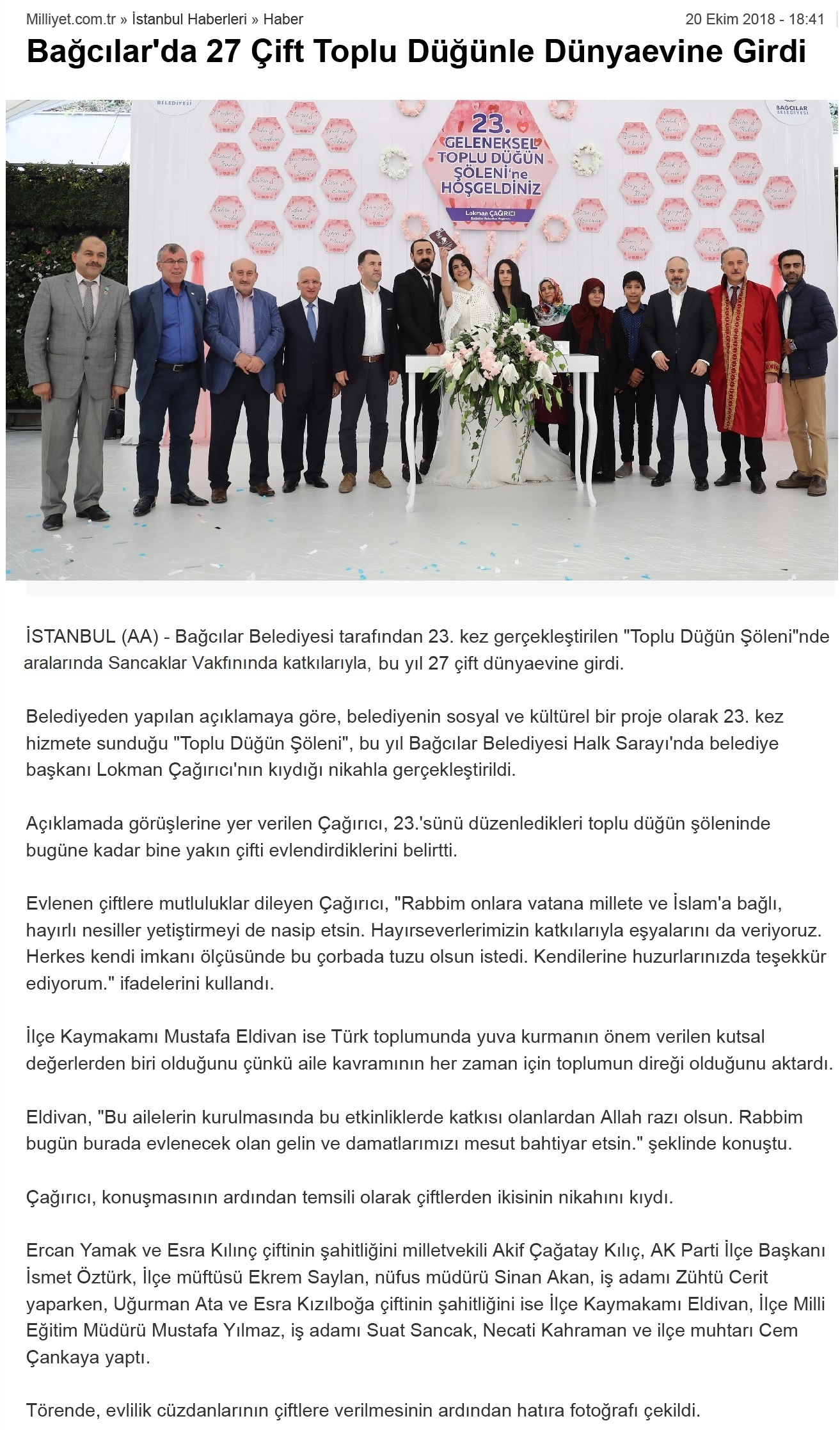 Baclarda Toplu Düün