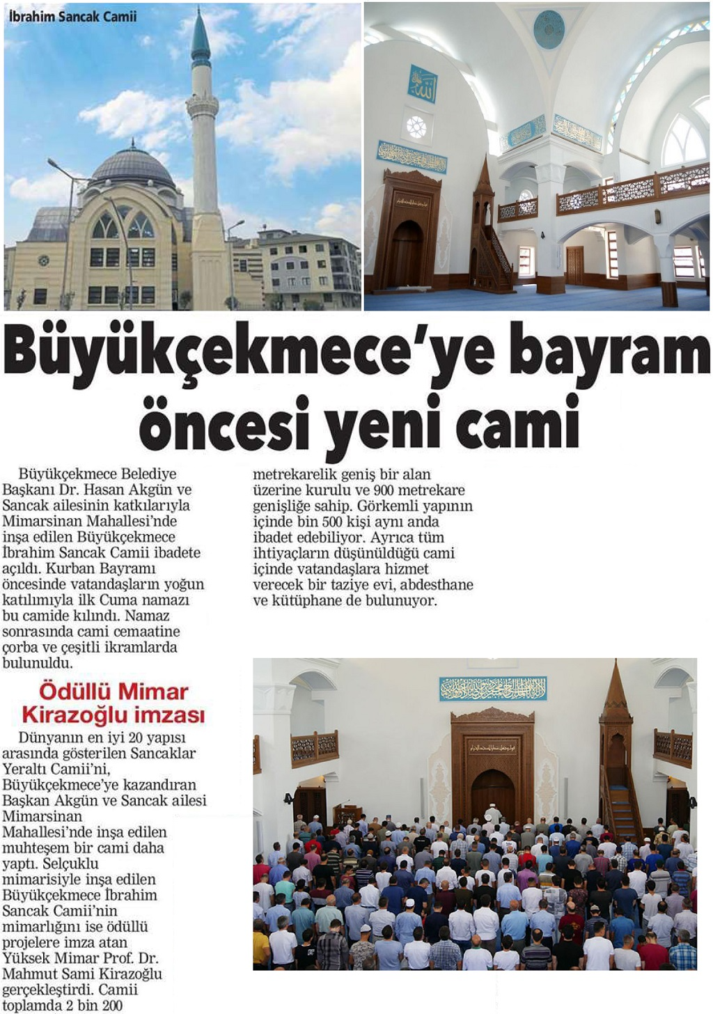 Büyükçekmece Yeni Camii Yapm
