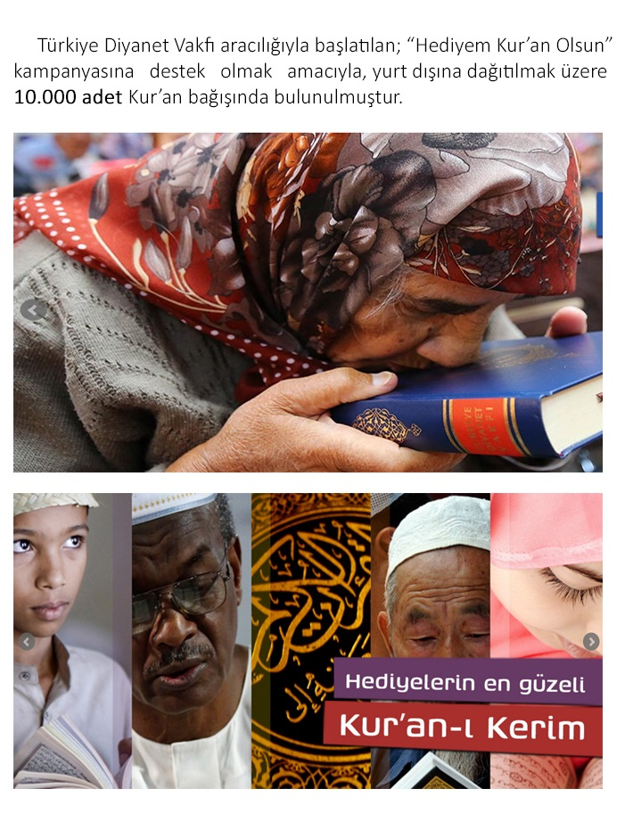 Hediyem Kuran Olsun